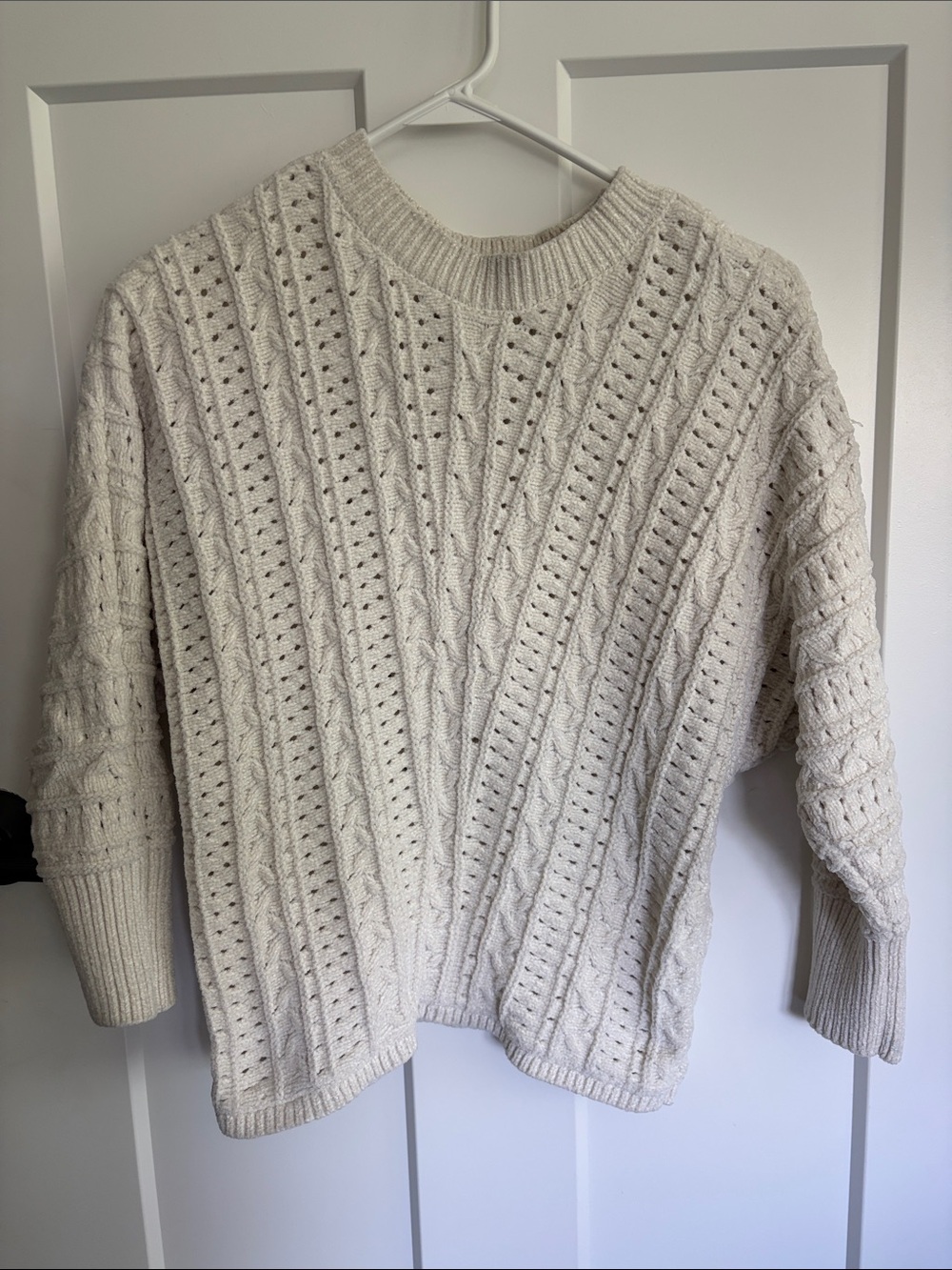 Classic Cream Cable-Knit Women’s Sweater Maurice’s womens size xsmall